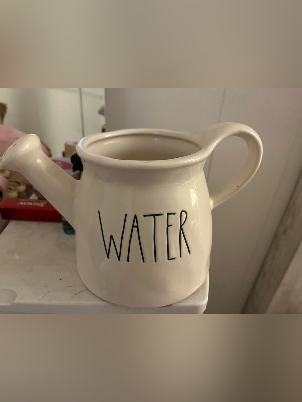 White Ceramic Water Pitcher - Home Art